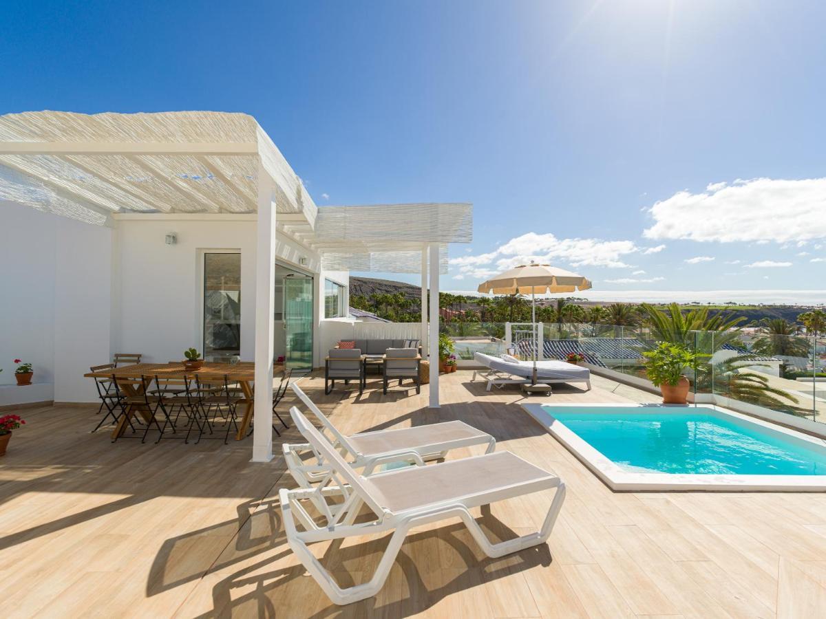 Pasitoblanco Porto Mare 7 Seaview Villa Private Heated Pool Pasito Blanco Esterno foto